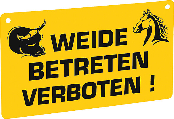 5x Euro Guard Weide betreten verboten  