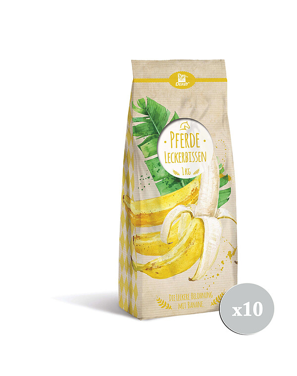 Derby Leckerli 10 x 1kg Banane  