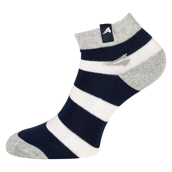 Baumwollsocken streifen Poly kurz  