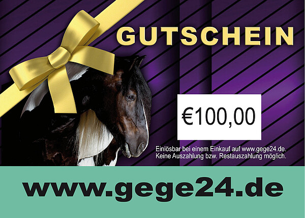 Gutschein www.gege24.de über 100,00 €  