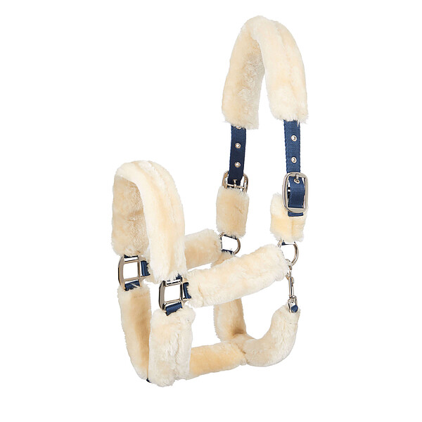 HV Polo Halfter Fur navy-natural Cob  