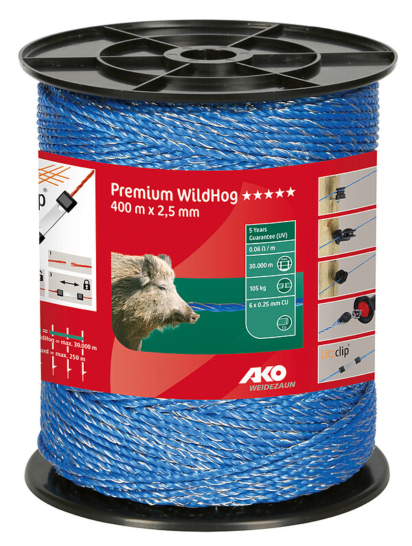 Weidezaunlitze Premium WildHog 400m  